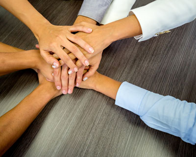 Hands in circle Hands in circle